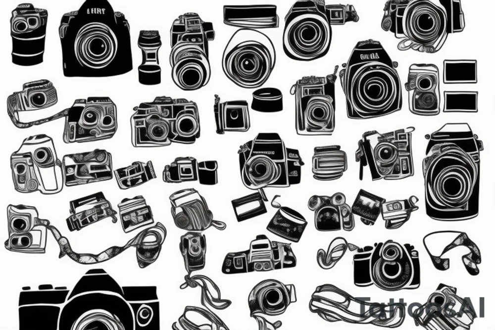 camera with straps with the word wanderlust tattoo idea camera with straps with the word wanderlust tattoo idea