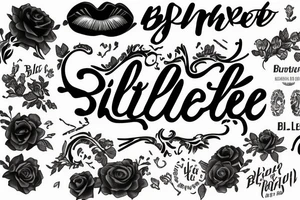 Lettering "Billie Lee" tattoo idea