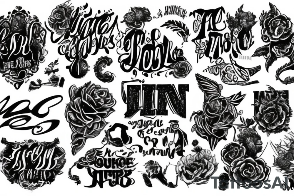 Script writing 
BILLIE tattoo idea