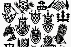 Knight chess piece tattoo idea