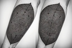 Knight chess piece. Msade of lines ony in geometric style with dotwork tattoo idea
