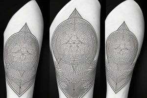 Bishop
geometric style with dotwork tattoo idea