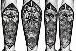 Bishop
geometric style with dotwork tattoo idea