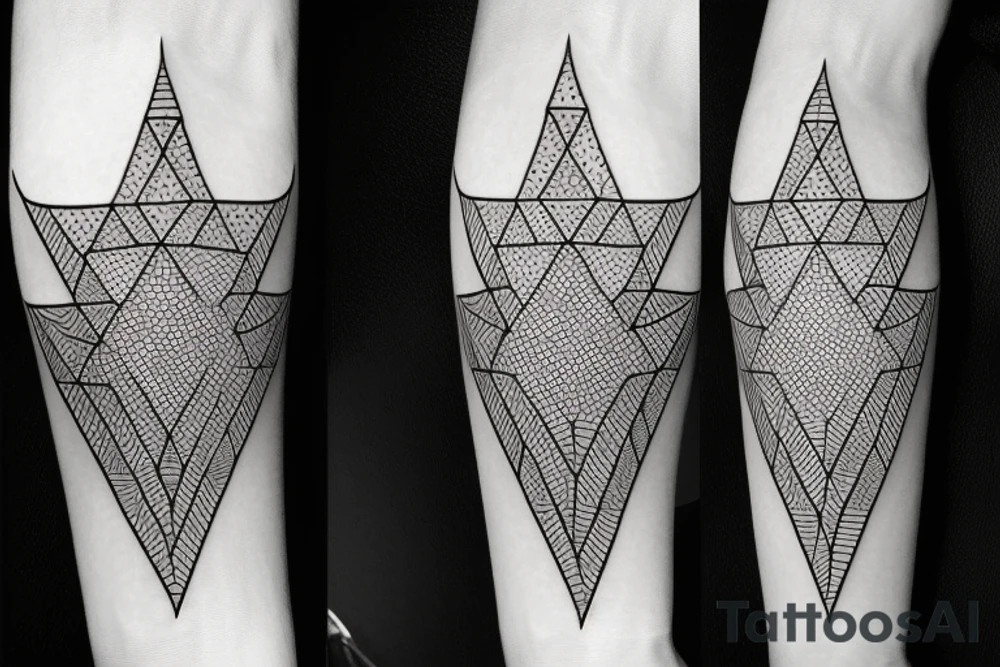 Bishop
geometric style with dotwork tattoo idea