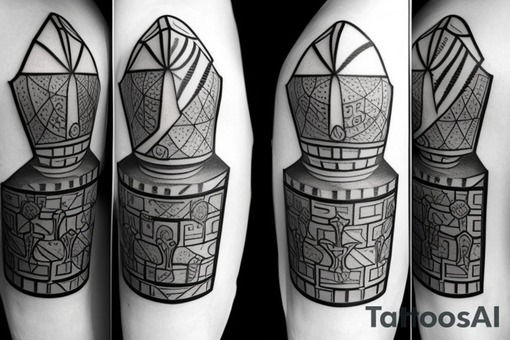 Pawn, rook and knight (chess) tattoo idea