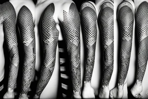 Minimalstic chess pieces standing next to each other:
Pawn
Rook'
Knight tattoo idea