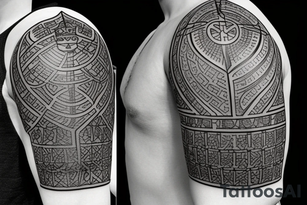 3 chess pieces standing next to each other:
Pawn
Rook'
Knight tattoo idea