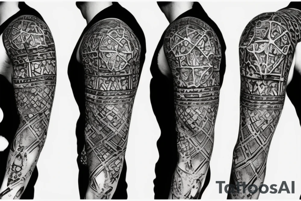 Knight chess piece made of hexagonal surface tattoo idea Knight chess piece made of hexagonal surface tattoo idea