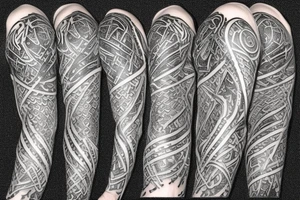 rook chess piece made of snake skin tattoo idea
