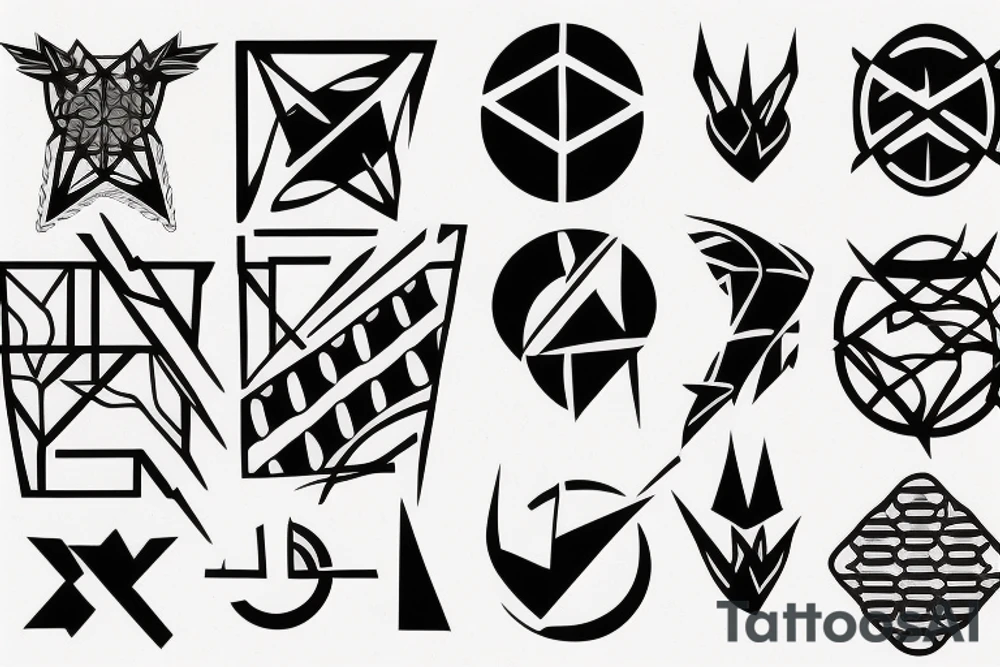 Carbon structure tattoo idea