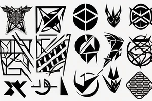 Carbon structure tattoo idea