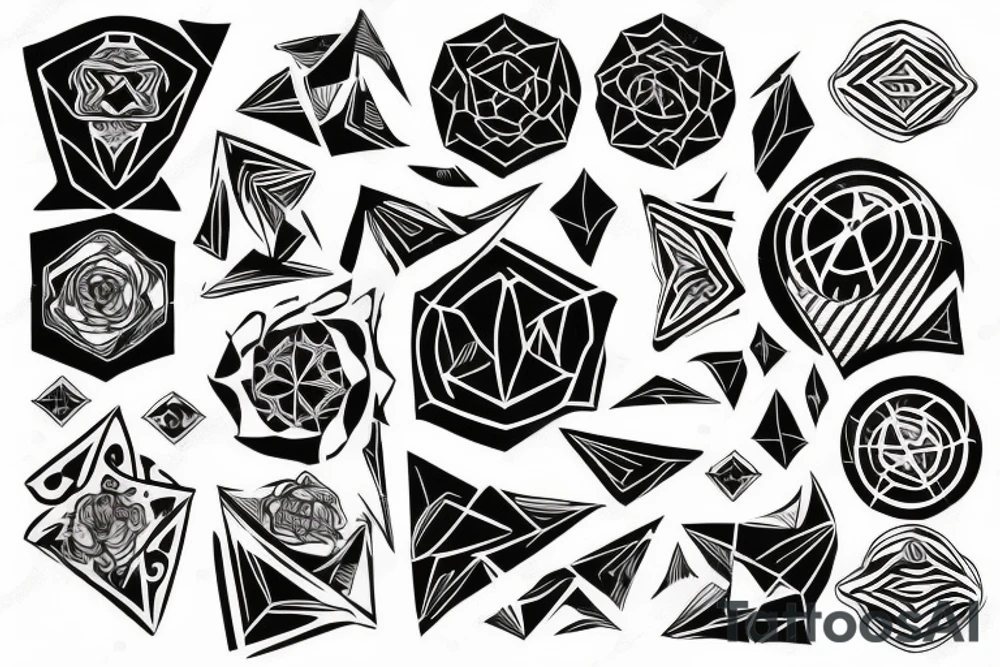 Carbon structure tattoo idea