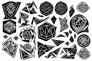 Carbon structure tattoo idea