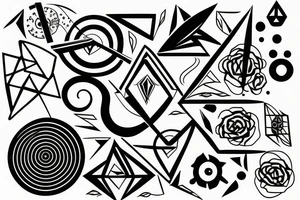 Carbon structure tattoo idea