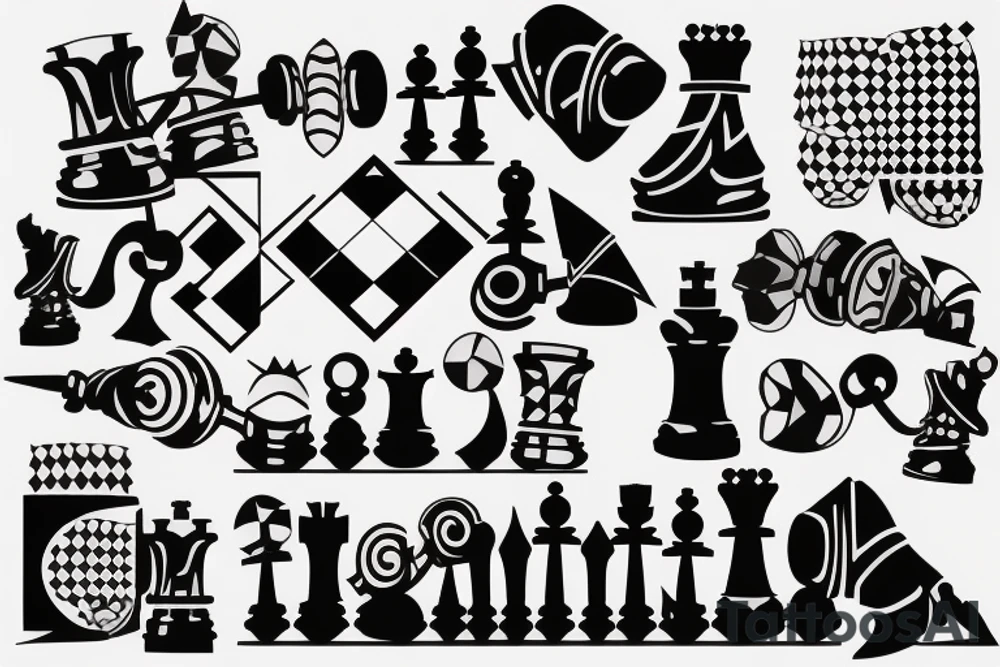 chess pawn tattoo idea