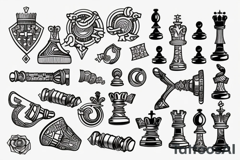chess pawn tattoo idea