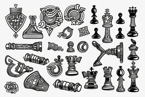 chess pawn tattoo idea