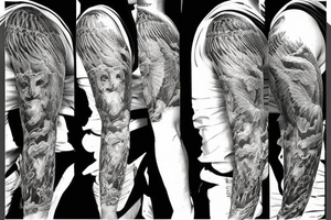 Angel rising to heaven tattoo idea