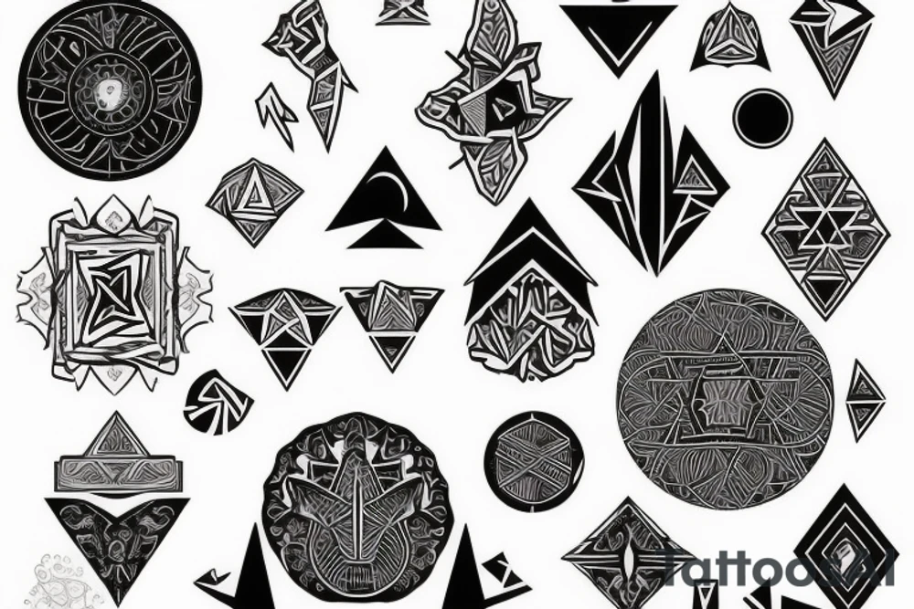 Абстракция tattoo idea