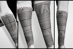 lines on hand tattoo idea