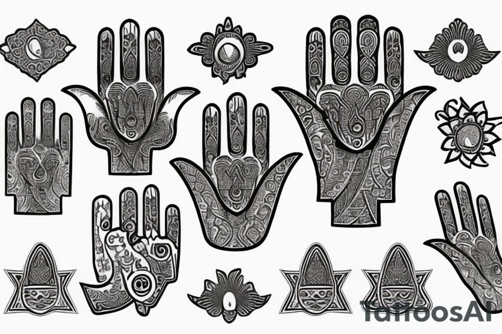 Hamsa tattoo idea