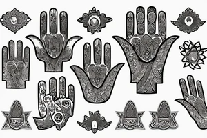 Hamsa tattoo idea