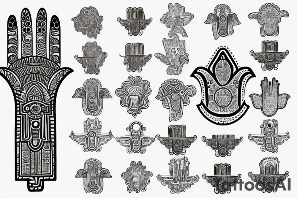 Hamsa tattoo idea