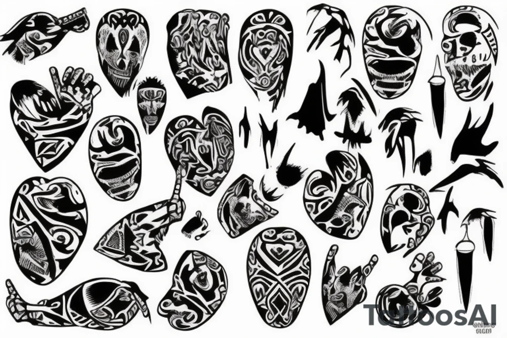 bloody heart tattoo idea