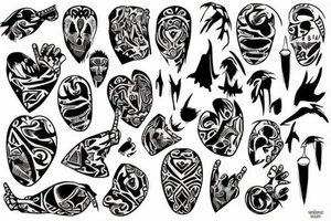 bloody heart tattoo idea
