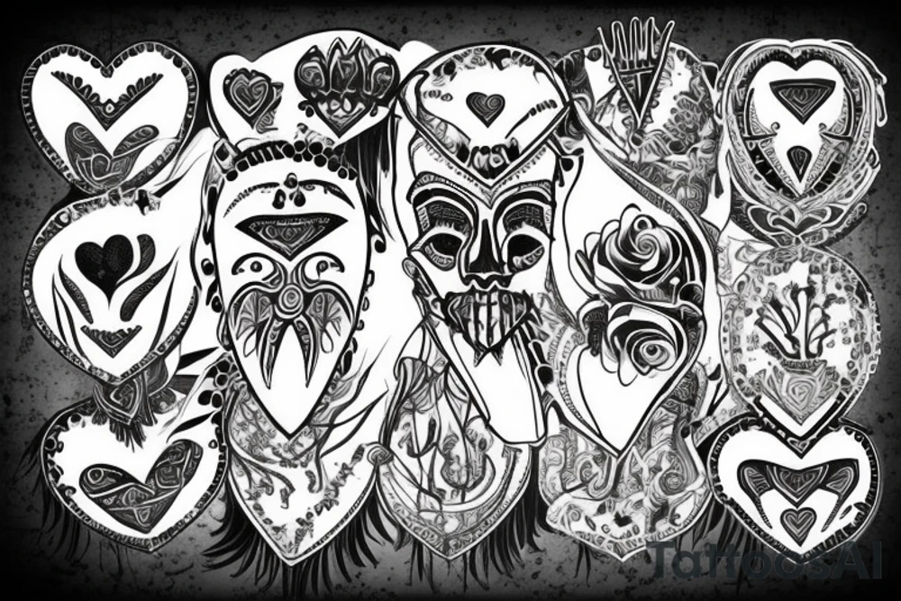 bloody heart tattoo idea