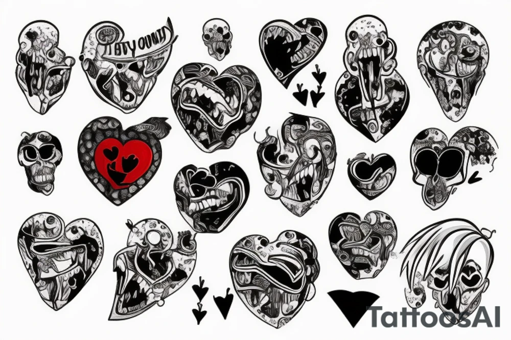 bloody heart tattoo idea
