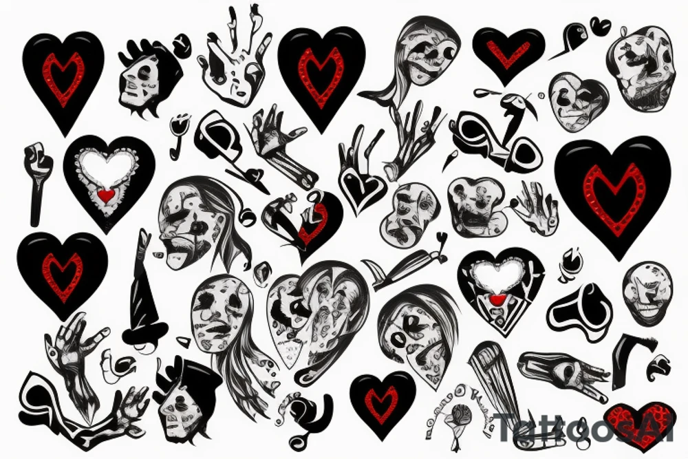 bloody heart tattoo idea