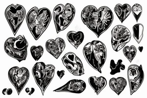 bloody heart tattoo idea