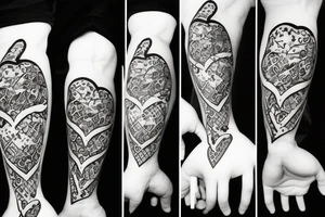 bloody heart tattoo idea