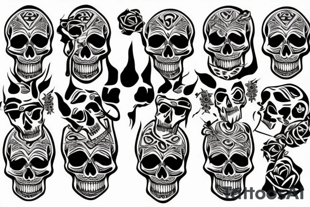 skull tattoo idea