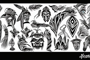 staging from lines tattoo idea