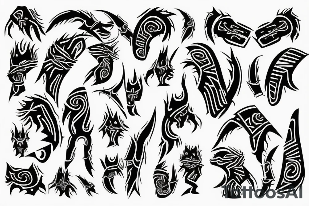 staging from lines tattoo idea