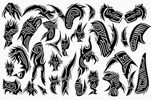 staging from lines tattoo idea