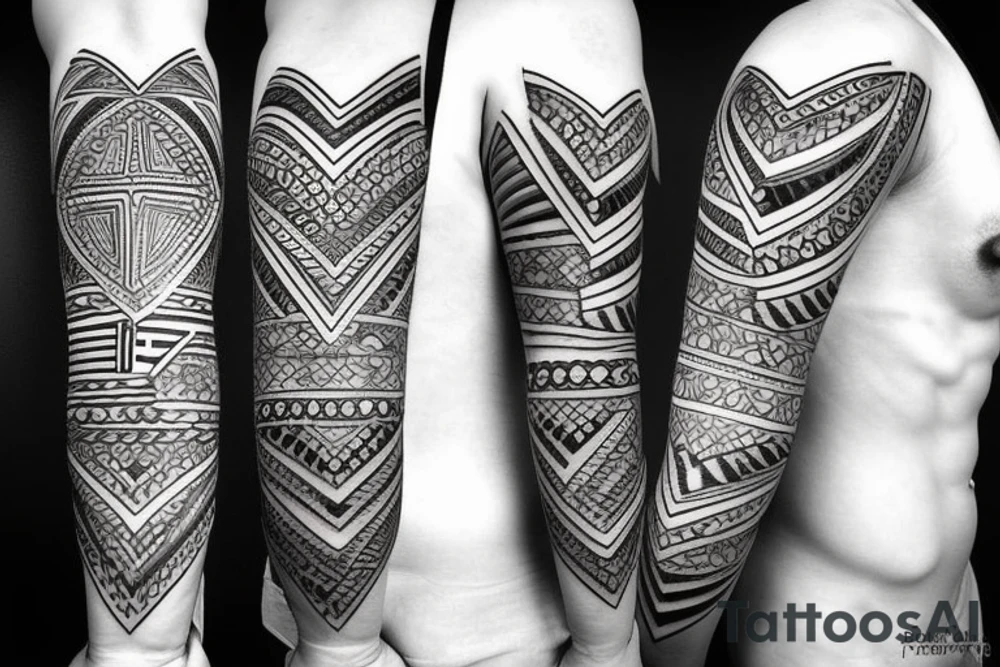 heart with eyes tattoo idea