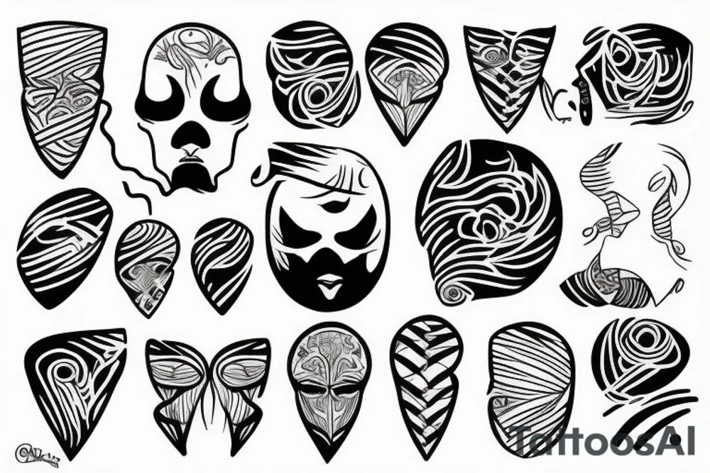 draw me a tattoo with lines tattoo idea