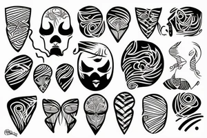 draw me a tattoo with lines tattoo idea