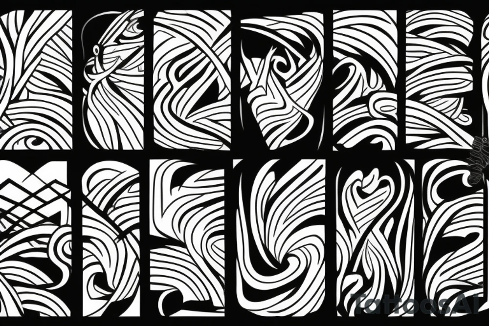 draw me a tattoo with lines tattoo idea