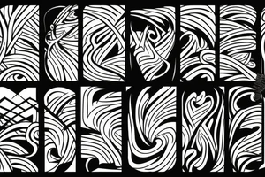 draw me a tattoo with lines tattoo idea