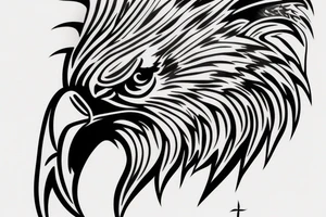 Eagle head tattoo idea