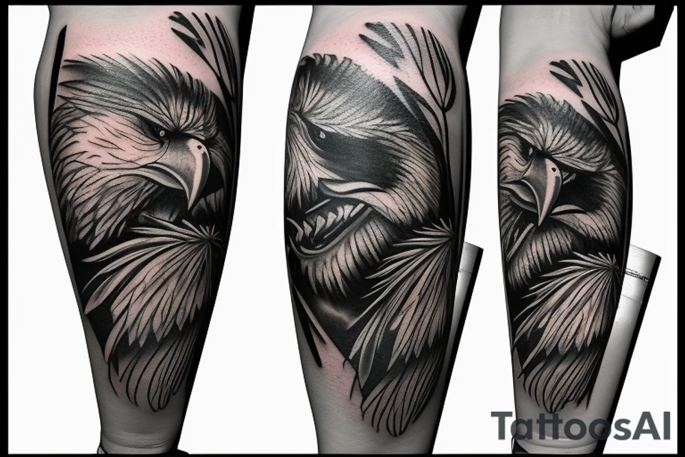 Eagle claw tattoo idea