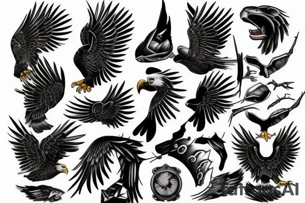 Eagle claw tattoo idea
