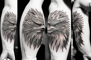 Big eagle claw tattoo idea