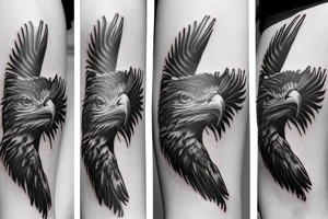 Big eagle claw tattoo idea