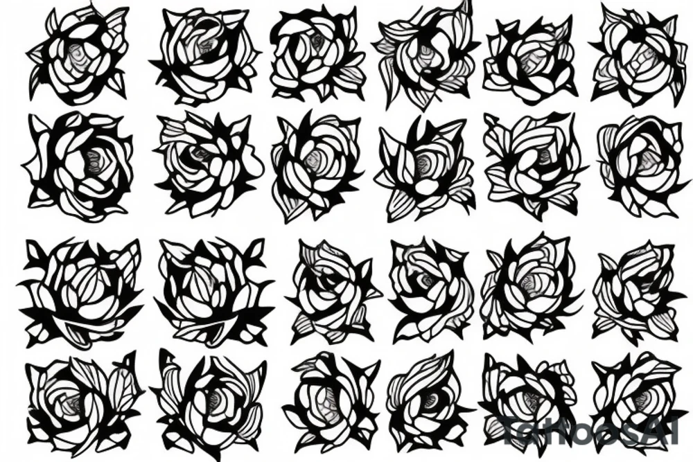 Peony’s and lillis tattoo idea