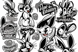 Bugs bunny money tattoo idea